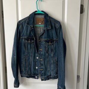 American Eagle Denim Jacket with Button Closure